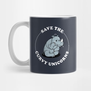 Save The Curvy Unicorns Mug